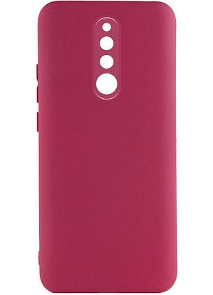 Чехол tpu getman liquid silk full camera для xiaomi redmi 8 бордовый / marsala