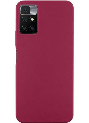 Чехол silicone cover ummi lakshmi (aa) для xiaomi redmi 10 бордовый / marsala