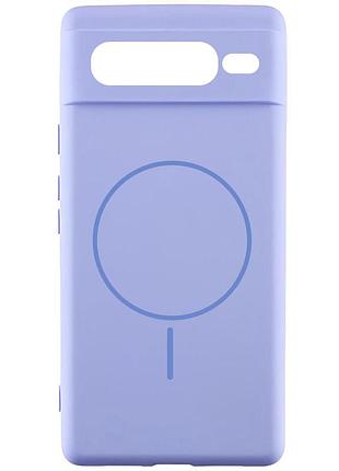 Чехол silicone cover lakshmi full camera (aa) with magnetic fit для google pixel 7 pro сиреневый / dasheen