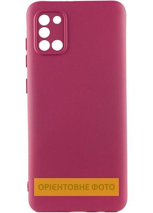 Чехол tpu getman liquid silk full camera для infinix smart 10 бордовый / marsala