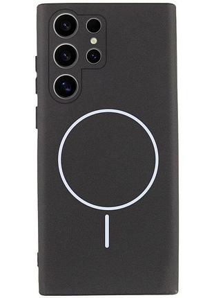 Чохол silicone cover lakshmi full camera (aa) with magnetic fit для samsung galaxy s26 ultra чорний / black