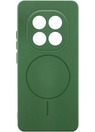 Чохол silicone cover lakshmi full camera (aa) with magnetic fit для xiaomi redmi note 15 pro 5g зелений / dark green