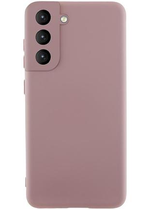 Чохол silicone cover ummi lakshmi full camera (aa) для samsung galaxy s21 fe рожевий / pink sand