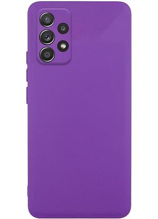 Чехол tpu getman liquid silk full camera для samsung galaxy a52 4g / a52 5g / a52s фиолетовый / purple