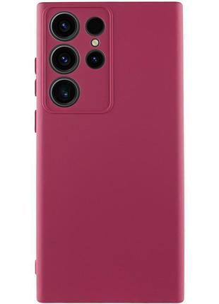 Чехол silicone cover ummi lakshmi full camera (aa) для samsung galaxy s26 ultra бордовый / marsala