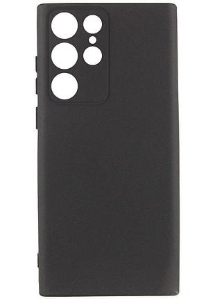 Чехол tpu getman liquid silk full camera для samsung galaxy s23 ultra черный / black