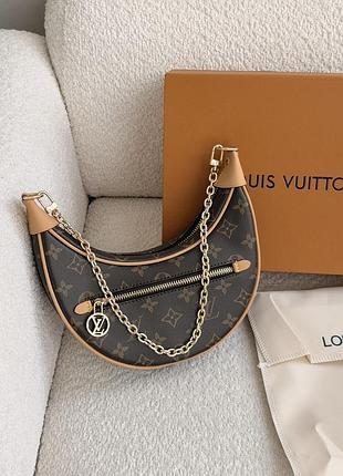 Сумка louis vuitton loop коричневый + беж есть