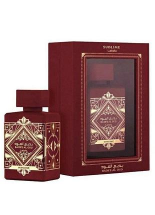 Парфюмированная вода унисекс lattafa perfumes bade'e al oud sublime, 100 мл
