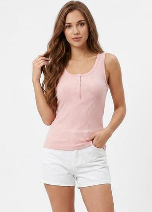 Майка женская однотонная розового цвета р.onesize 215969k