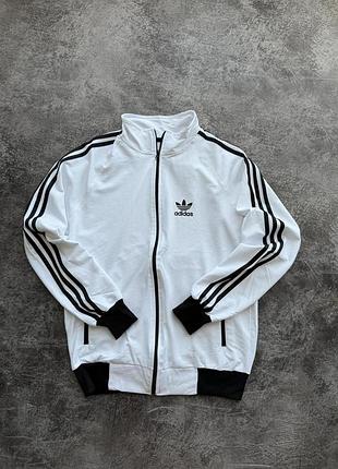 Кофта на замку adidas білий