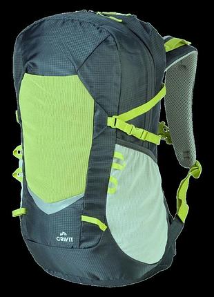 Спортивный рюкзак с дождевиком 30l crivit серый с желтым