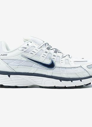 Білі кросівки унісекс nike p-6000 phantom white obsidian х найк 46