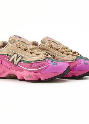 Кроссовки женские new balance 1000 tan pink green (37-39 размер)