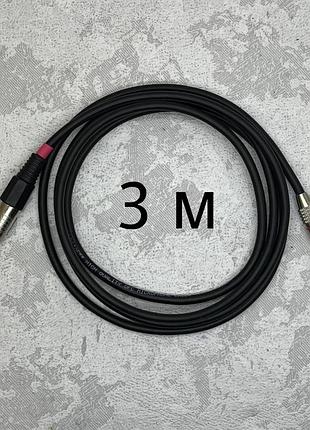 Межблочный кабель jack 6.3 1/4-rca audiocomfic 3 метра (красная метка)