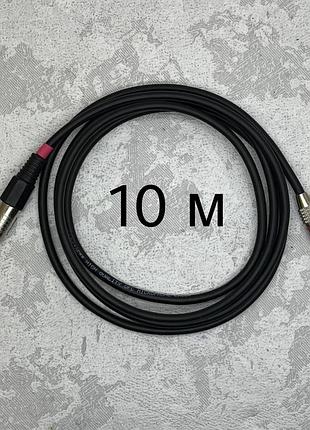 Межблочный кабель jack 6.3 1/4-rca audiocomfic 10 метров (красная метка)