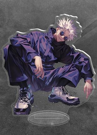 Акриловая коллекционная фигурка аниме: магическая битва/jujutsu kaisen gojo satoru (годжо сатору) (5) 15 см