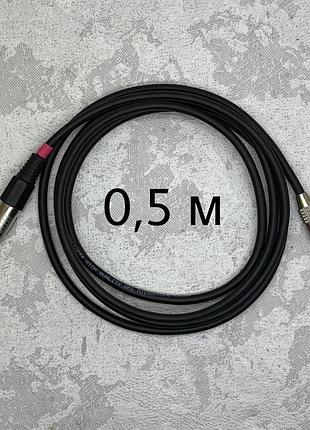 Межблочный кабель jack 6.3 1/4-rca audiocomfic 0.5 метра (красная метка)