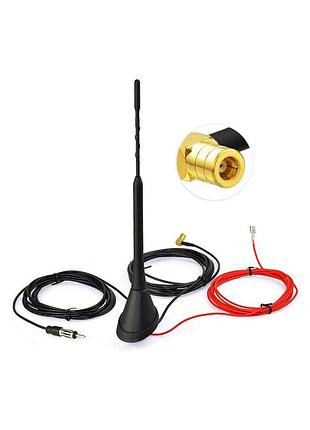 Активна автомобільна антена dab/dab+ та am/fm чорний eightwood