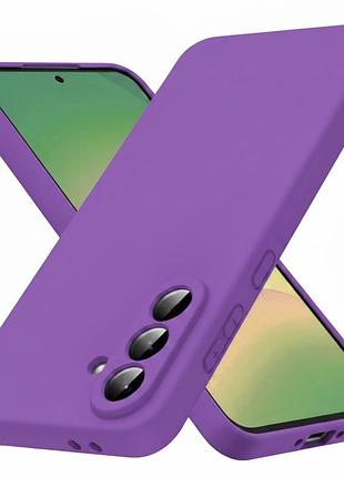 Чехол fiji full soft premium для samsung galaxy a37 5g (a376) противоударный бампер с микрофиброй dark purple