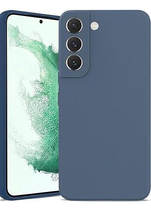 Чехол fiji full soft premium для samsung galaxy s21 (g991) противоударный бампер с микрофиброй dark blue