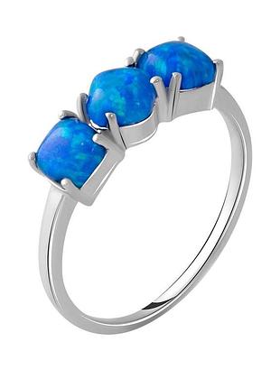 Срібне кільце proba з опалом 0.956ct, вага виробу 1,99 г (2050605) 18 розмір