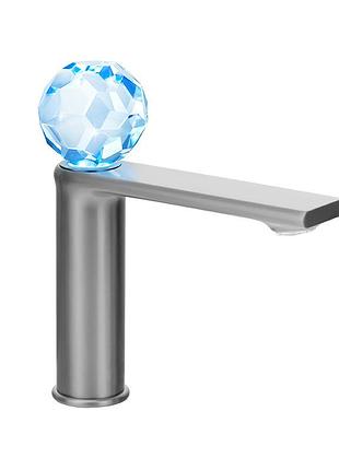 Умивальник змішувач dream crystal з підсвічуванням 27001gg gun grey