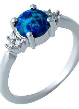 Серебряное кольцо proba с опалом 0.669ct, вес изделия 2,57 гр (1920244) 17 размер