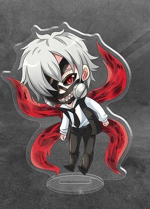 Акриловая коллекционная фигурка чиби chibi аниме: токийский гуль (кен канеки) 10 см