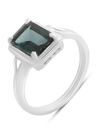 Серебряное кольцо proba с топазом лондон блю 1.824ct, вес изделия 3,1 гр (2188759) 17 размер