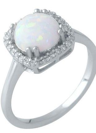 Серебряное кольцо proba с опалом 1.156ct, вес изделия 2,49 гр (1960493) 17.5 размер