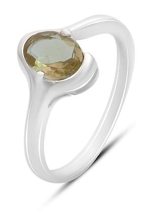 Срібне кільце proba зі султаніт султанітом 1.167ct, вага виробу 2,37 г (2171386) 18 розмір