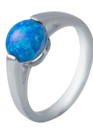 Срібне кільце proba з опалом 0.917ct, вага виробу 2,61 г (2035794) 17 розмір