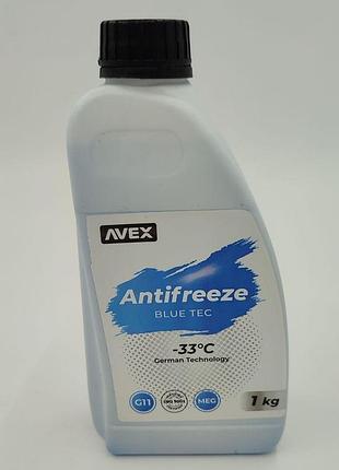 Охолоджуюча рідина-33с 1кг mge антифриз синій avex