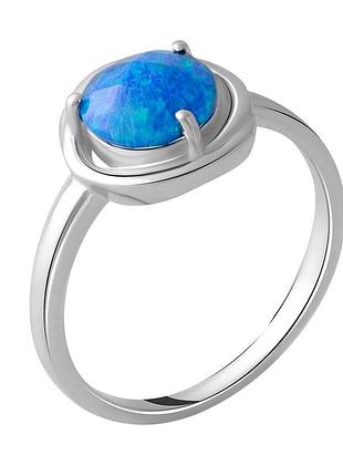Серебряное кольцо proba с опалом 0.906ct, вес изделия 3,23 гр (2050643) 18.5 размер