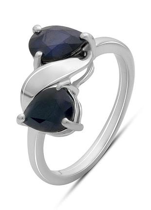 Серебряное кольцо proba с натуральным сапфиром 2.658ct, вес изделия 2,93 гр (2178903) 17 размер
