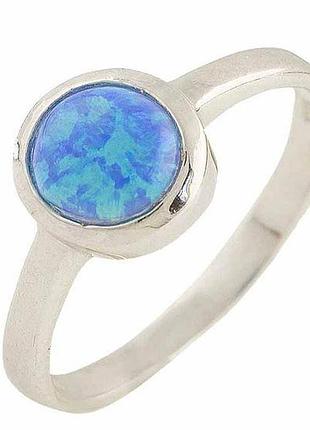 Серебряное кольцо proba с опалом, вес изделия 1,9 гр (0566979) 17 размер