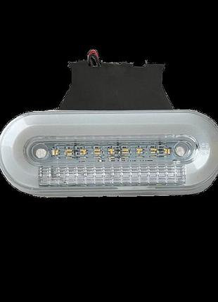 Ліхтар габарит боковий білий світить жовтим !!! з кронштейном led 33diod neon led 12-24 v