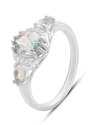 Серебряное кольцо proba с натуральным топазом 2.048ct, вес изделия 2,83 гр (2188278) 17.5 размер