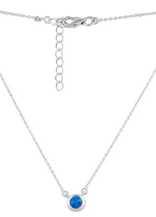 Срібне кольє proba з опалом 0.219ct, вага виробу 2,32 г (2126591) 450500 розмір