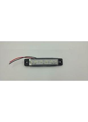 Ліхтар габарит led 6 діод білий bpp24w !! 24v !!