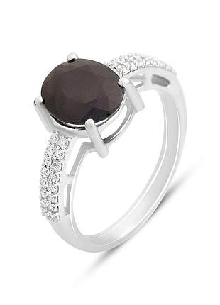 Серебряное кольцо proba с натуральным сапфиром, вес изделия 3,53 гр (2157861) 18.5 размер