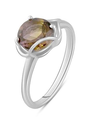 Срібне кільце proba з аметрином nano 1.767ct, вага виробу 2,91 г (2088639) 18.5 розмір