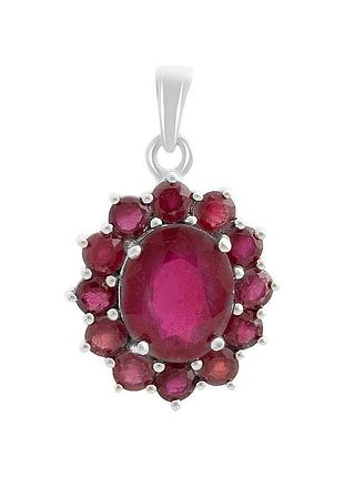 Срібна підвіска proba з рубіном 5.388ct (2150602)