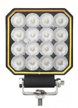 Фара робоча 101x101 led на 16 діодів алюмінієвий корпус 12-24v. 20w