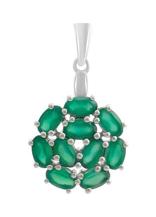 Серебряная подвеска proba с агатом 1.937ct (2196198)