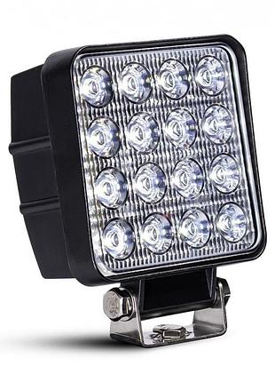Фара робоча led на 16 діодів 12-24v алюмінієвий корпус