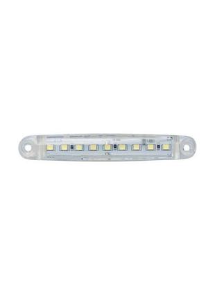 Ліхтар габарит led 9 діодів білий 100x17x10