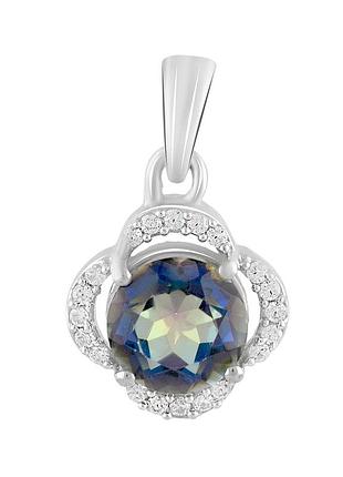 Срібна підвіска proba з містик топазом 2.18ct (2118541)