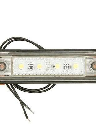 Ліхтар габарит кабіни діод led 12/24 білий man 81252606121 кабель
