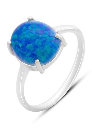 Срібне кільце proba з опалом 2.09ct, вага виробу 2,18 г (2024132) 18 розмір